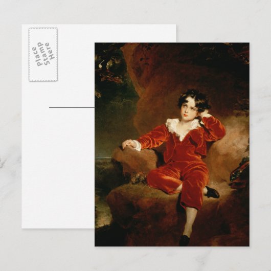 Master Charles William Lambton, 1825 ポストカード (正面/裏面)