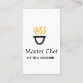Master chef add name black pan yellow fire fume co 名刺 (裏面)