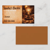 Master Electrician | Electrical Contractor 名刺 (正面/裏面)