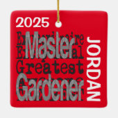 Master Gardener Extraordinaire CUSTOM セラミックオーナメント (裏面)
