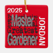 Master Gardener Extraordinaire CUSTOM セラミックオーナメント (正面)