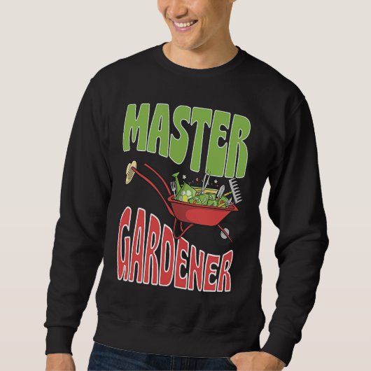 Master Gardener Vegetable Gardening Plant Lover スウェットシャツ (正面)