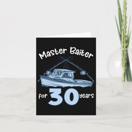 Master Iter For 30 Years Fishing 30th Birthday Fis カード (正面)