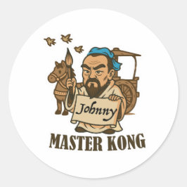Master Kong Writes Johnny – Ancient Wisdom, Modern ラウンドシール