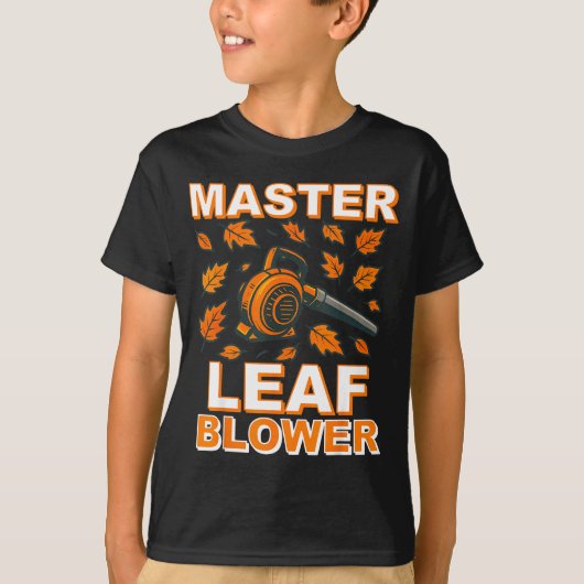 Master Leaf Blower Shirt Men Funny Electric Gas La Tシャツ (正面)
