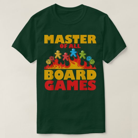 master of all board games game night Outfit  Tシャツ (デザイン正面)