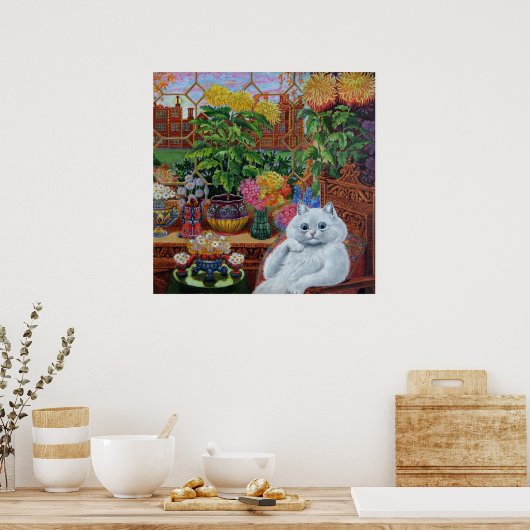 “Master of Cat College” by Louis Wain ポスター (キッチン)