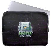 Master of Codes デベロッパー ラップトップスリーブ - Python (正面)