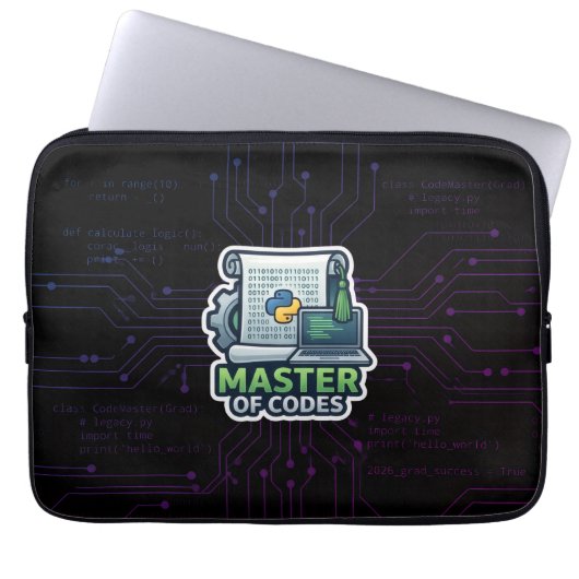 Master of Codes Developer Laptop Sleeve - Python ラップトップスリーブ (正面)