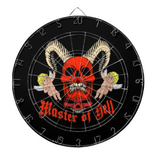 Master of Hell Gothic Skull and Cherubs Design ダーツボード