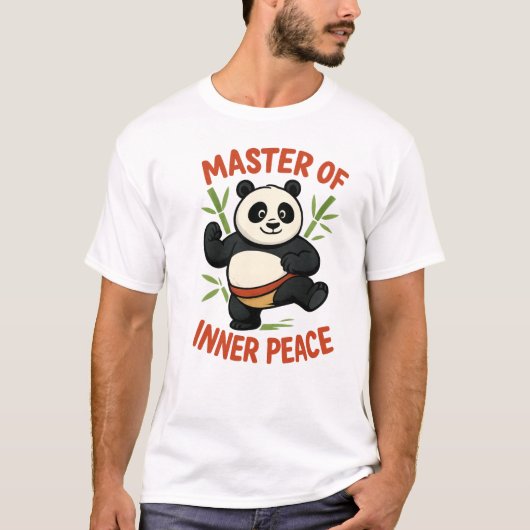 Master of Inner Peace – カンフーパンダインスパイア Tシャツ (正面)