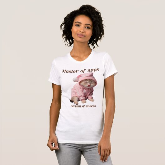 Master of naps, servant of snacks  tシャツ (正面フル)
