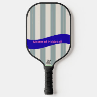 Master of Pickleball Paddle – Blue Wave Stripe  ピックルボールラケット