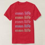 Master Of Science In Nursing Appreciation 1368 Tシャツ (デザイン正面)