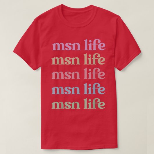 Master Of Science In Nursing Appreciation 1368 Tシャツ (デザイン正面)