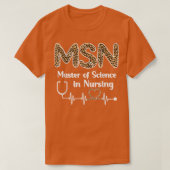 Master Of Science In Nursing Student Graduation Tシャツ (デザイン正面)