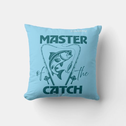 Master Of The Catch Custom SVG Graphic T-Shirt クッション (正面)