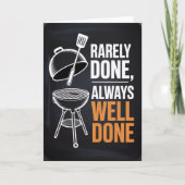 Master of the Grill Birthday Card for men カード (正面)