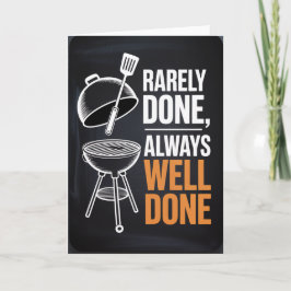 Master of the Grill Birthday Card for men カード