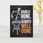 Master of the Grill Birthday Card for men カード (黄色い花)