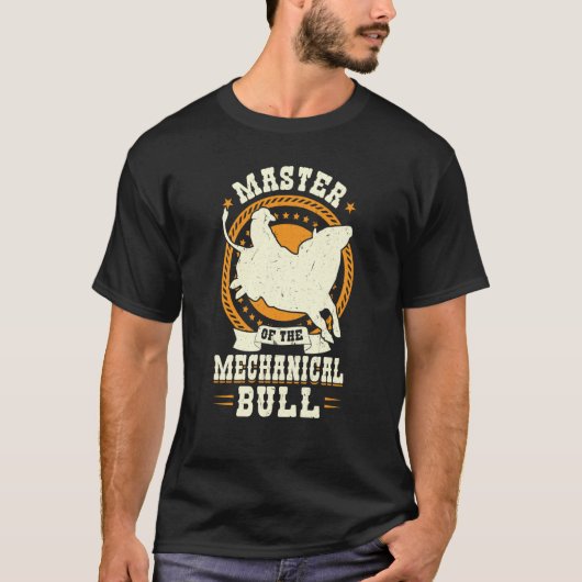 Master Of The Mechanical Bull Bull Rider Tシャツ (正面)