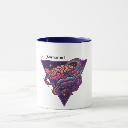 Master of the Mind - Personalized Dr. [Name] Mug マグカップ (中央)