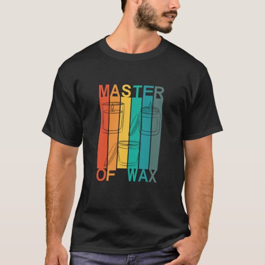 Master Of Wax Vintage Candle Making Tシャツ (正面)