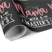Master’s Degree Mama MBA Masters Degree Graduation ラッピングペーパー (ロールコーナー)