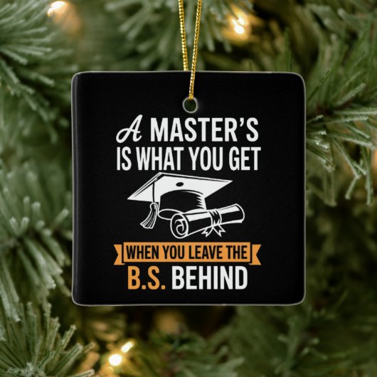 Master’s Degree MBA Masters Degree Graduation  セラミックオーナメント (ツリー)