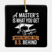 Master’s Degree MBA Masters Degree Graduation  セラミックオーナメント (正面)