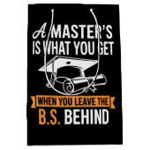 Master’s Degree MBA Masters Degree Graduation  ミディアムペーパーバッグ (正面)