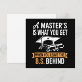 Master’s Degree MBA Masters Degree Graduation  招待状 (正面/裏面)