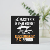 Master’s Degree MBA Masters Degree Graduation  招待状 (スタンド正面)