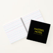 Master’s Notes Spiral Notebook – 20XX Graduation ノートブック (内部)