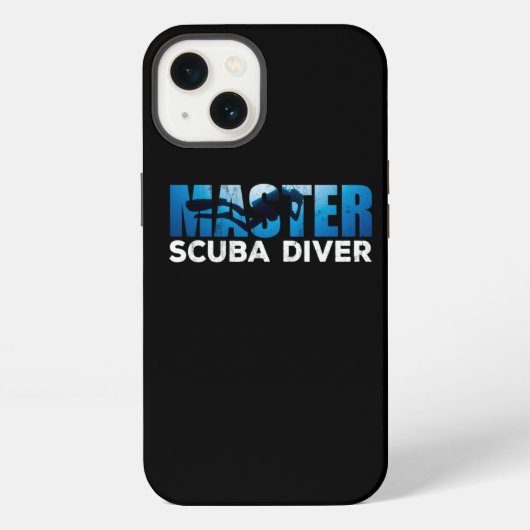 Master Scuba Diver For Dive Addicts iPhoneケース (裏面)