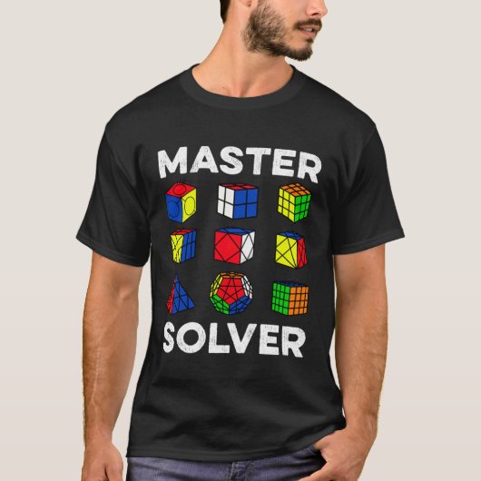 Master Solver  Speedcubing Speedsolving Cuber Tシャツ (正面)