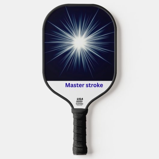 Master Stroke – Bold Cosmic Impact Design ピックルボールラケット (正面)