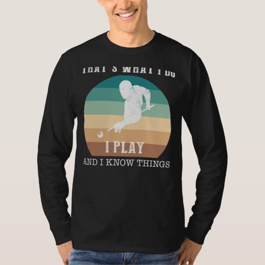 Master the Cue: Thats What I, I Billiard and I Tシャツ (正面)