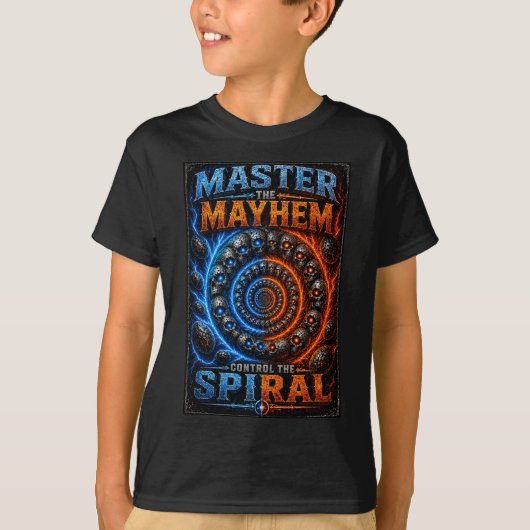 Master the Mayhem T-Shirt – Control the Spiral Sku Tシャツ (正面)