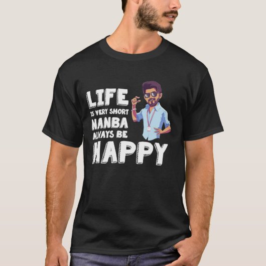 Master Vijay - Always be happy Classic T-Shirt Tシャツ (正面)