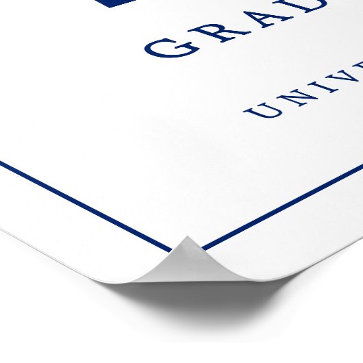 Mastered It Masters Degree Graduation Welcome ポスター (角)