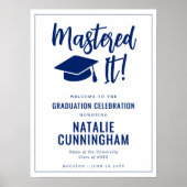 Mastered It Masters Degree Graduation Welcome ポスター (正面)