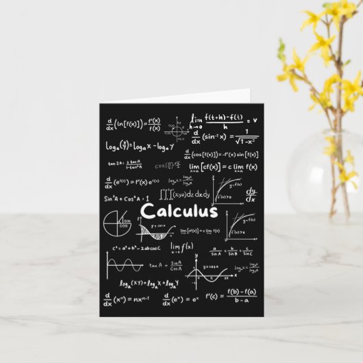 Mastering Essential Calculus Formulas Math Genius  カード (黄色い花)
