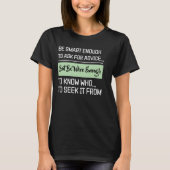 Mastermind Mentorship Wise Mindset 引用 ブラック Tシャツ (正面)