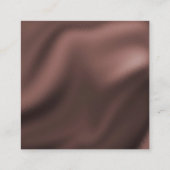 Masterpainter & Dark Brownチェッカーボードパターン スクエア名刺 (裏面)