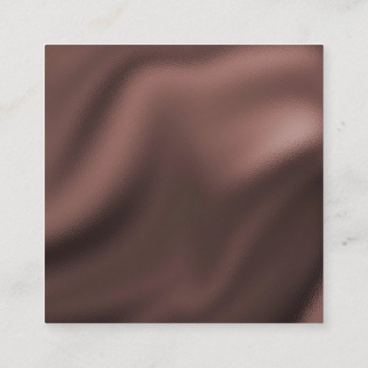 Masterpainter & Dark Brownチェッカーボードパターン スクエア名刺 (裏面)