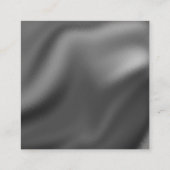 Masterpainter & Gray Yellow Checkerboardパターン スクエア名刺 (裏面)