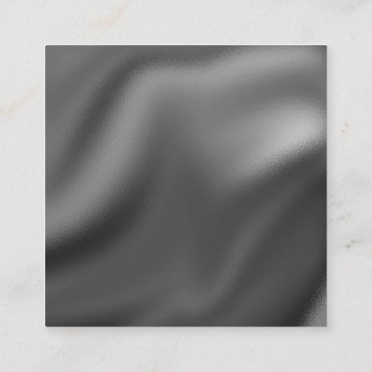 Masterpainter & Gray Yellow Checkerboardパターン スクエア名刺 (裏面)