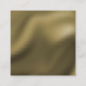 Masterpainter & Red金ゴールドチェッカーボードパターン スクエア名刺 (裏面)