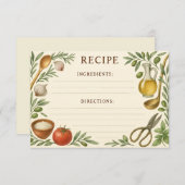 Masterpiece of Tuscany Recipe Card (正面/裏面)
